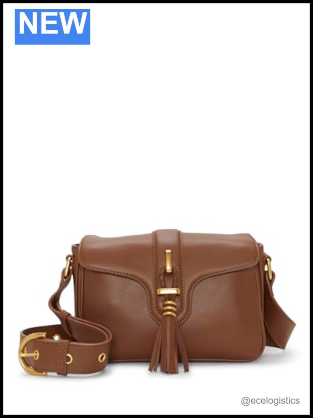 Vince Camuto Maecy Crossbody Bag Smooth Leather Magnet Closure